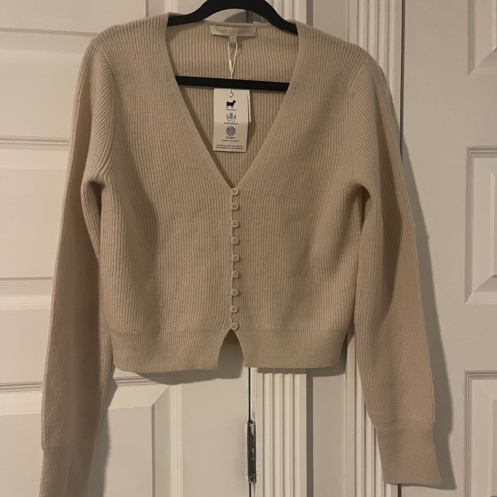 Naked Cashmere V-Neck Sweater/Cardigan